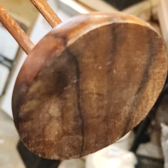 Hand-Carved Wooden Crane Sculpture – 13" Tall Elegant Bird Figurine - Picture 7 of 11